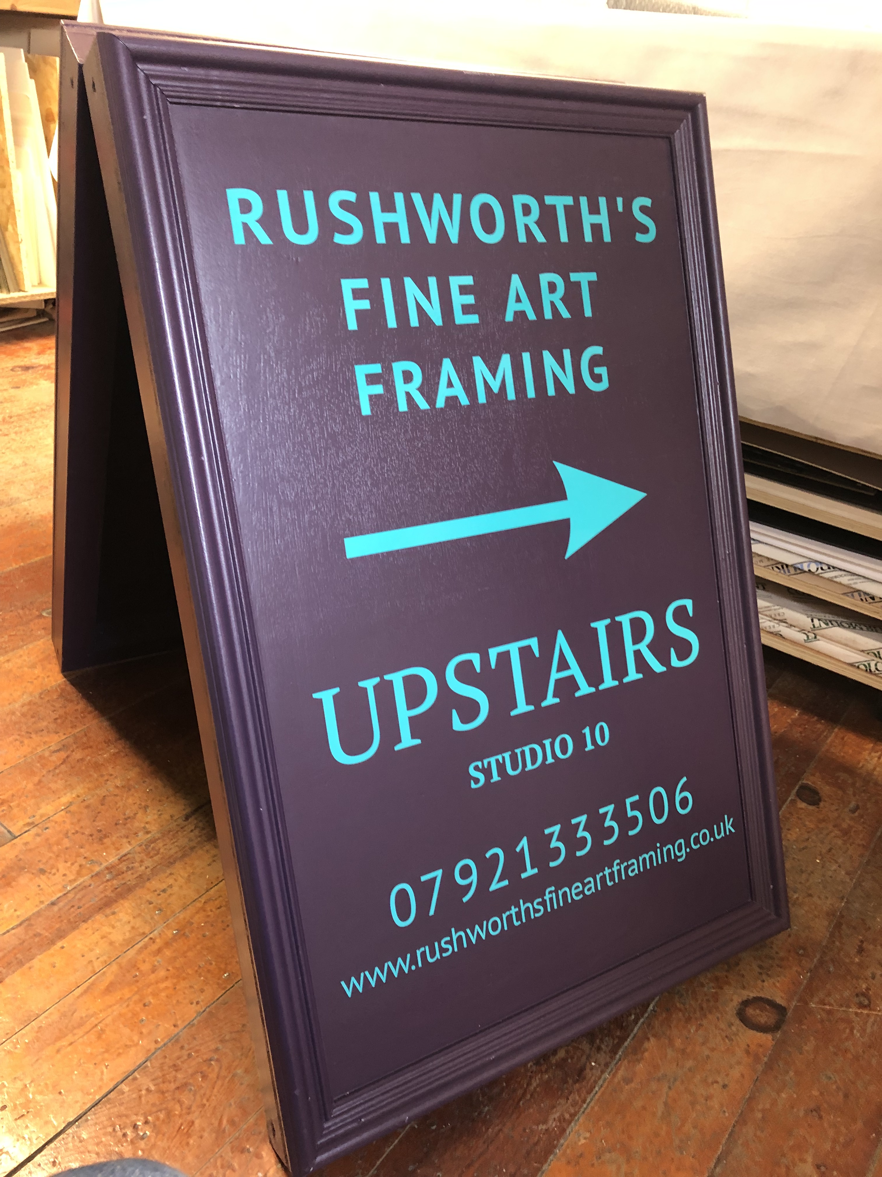 Rushworth's Fine Art Framing A board 
